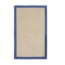 Mėlynos spalvos/smėlio spalvos iš medvilnės kilimas 90x150 cm Nalim – Kave Home