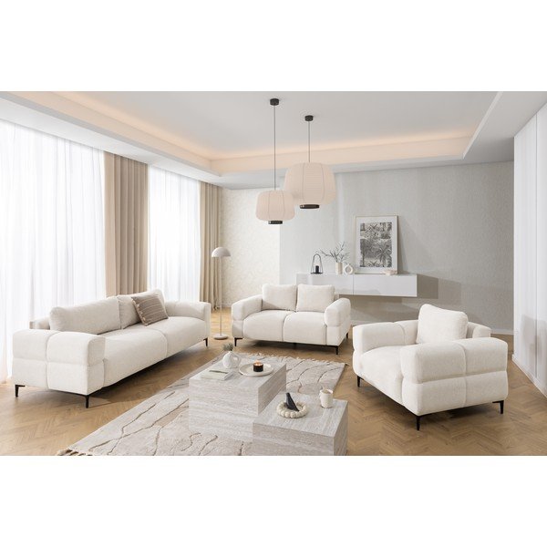 Baltos spalvos sofa 217 cm Helio – Ropez-image-2
