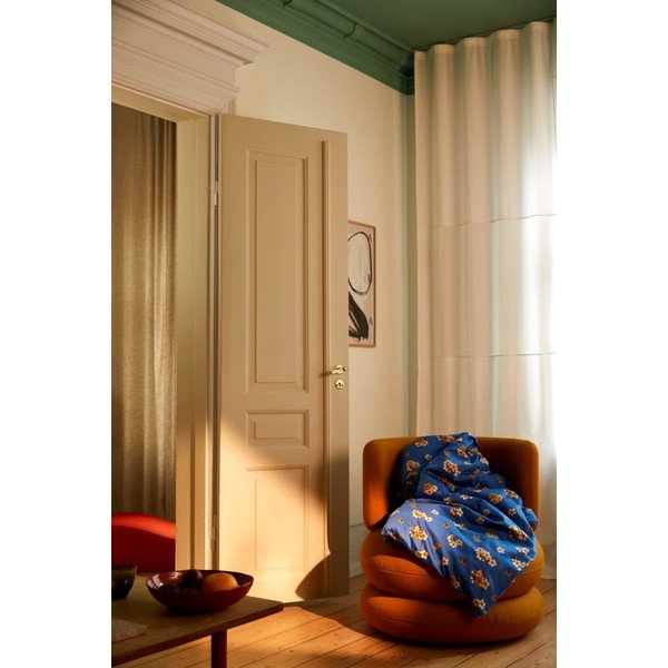 Dvigulė/itin ilga patalynė mėlynos spalvos iš satino medvilnės 200x220 cm Grand Pleasantly – JUNA-image-4