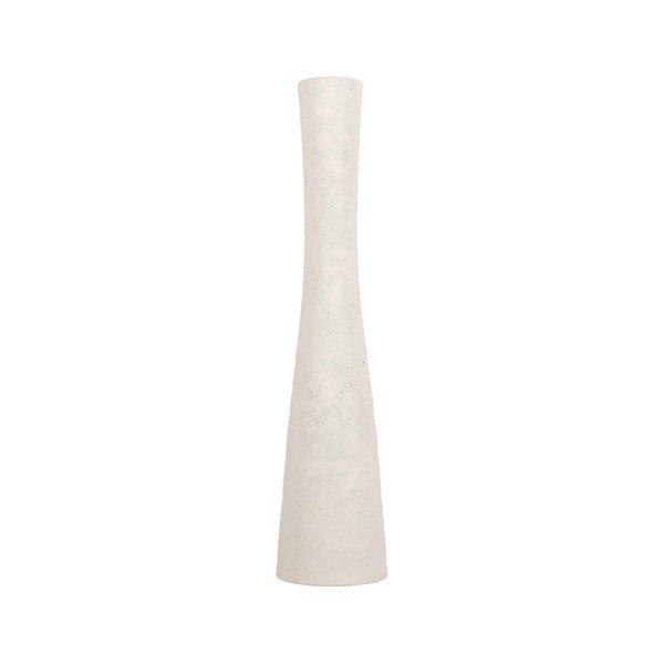 Baltos spalvos iš keramikos vaza (aukštis 40,5 cm) Cone – S|P Collection