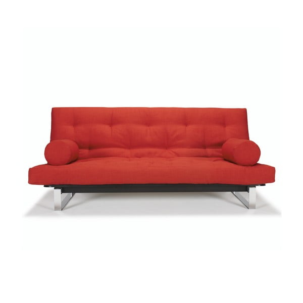 Raudona sofa lova Inovacijos Minimalus