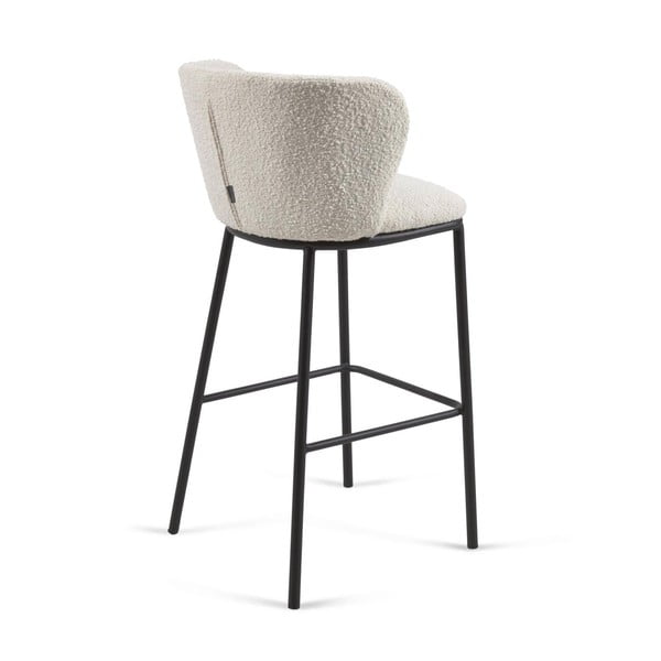 Baro taburėtės baltos spalvos 2 vnt. (sėdynės aukštis 75 cm) Ciselia – Kave Home-image-4