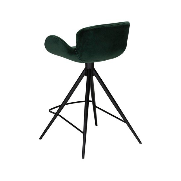 Tamsiai žalia baro kėdė DAN-FORM Denmark Gaia Velvet, aukštis 87 cm-image-2