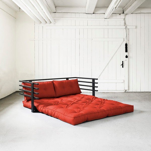 Sofa lova "Karup Funk" juoda/raudona-image-1