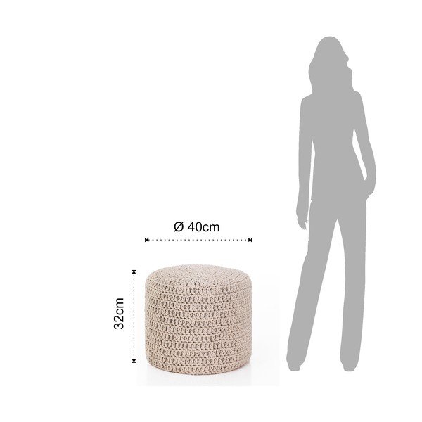 Tomasucci Pasirinkite kreminį pufą, ø 40 cm-image-2