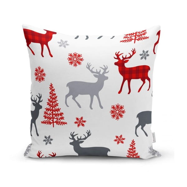 4 kalėdinių pagalvių užvalkalų ir staltiesės rinkinys Minimalist Cushion Covers Christmas Ornaments-image-3