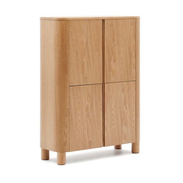 Natūralios spalvos spintelė iš uosio 100x134x40 cm Salaya – Kave Home-image-2