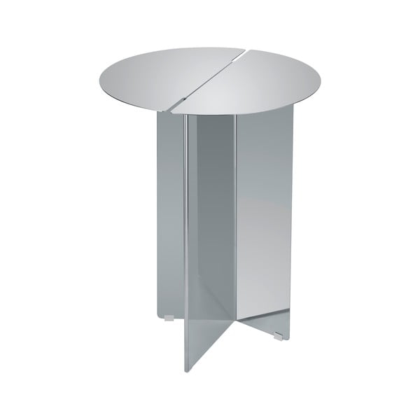 Iš nerūdijančio plieno apvalios formos šoninis stalas ø 35 cm Oru – Blomus