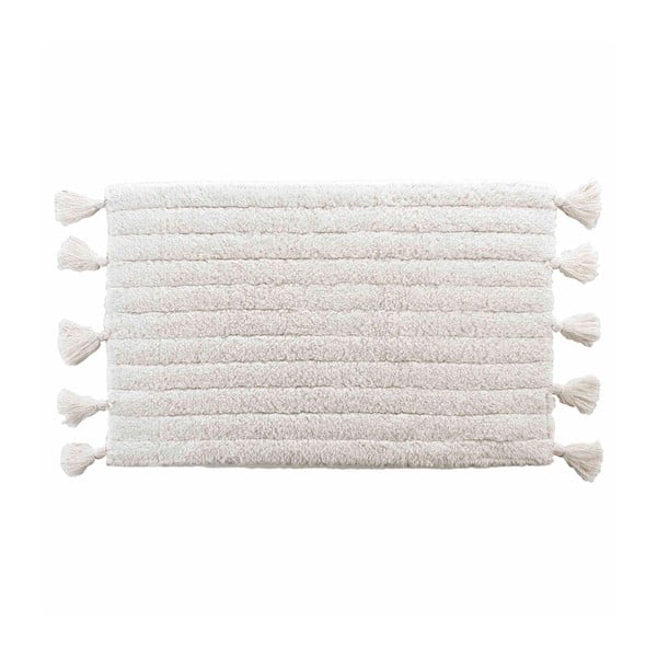 Baltos spalvos vonios kilimėlis 50x80 cm Minatis – douceur d'intérieur