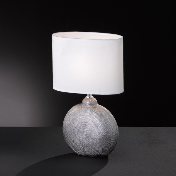 Baltos spalvos stalinis šviestuvas Fischer & Honsel Foro, aukštis 36 cm-image-2