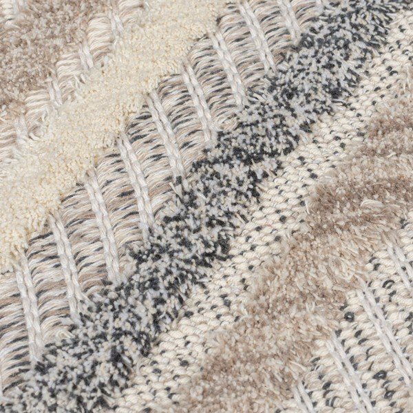 Skalbiamas pilkai smėlinės spalvos kilimas 194x290 cm Beckett – Flair Rugs-image-3