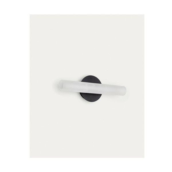 Juodos ir baltos spalvos sieninė lempa LED Vauxall – Kave Home-image-4