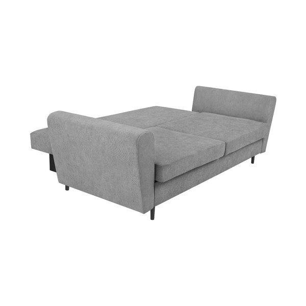 Pilka trivietė sofa-lova su saugykla "Cosmopolitan Design Lyon-image-4