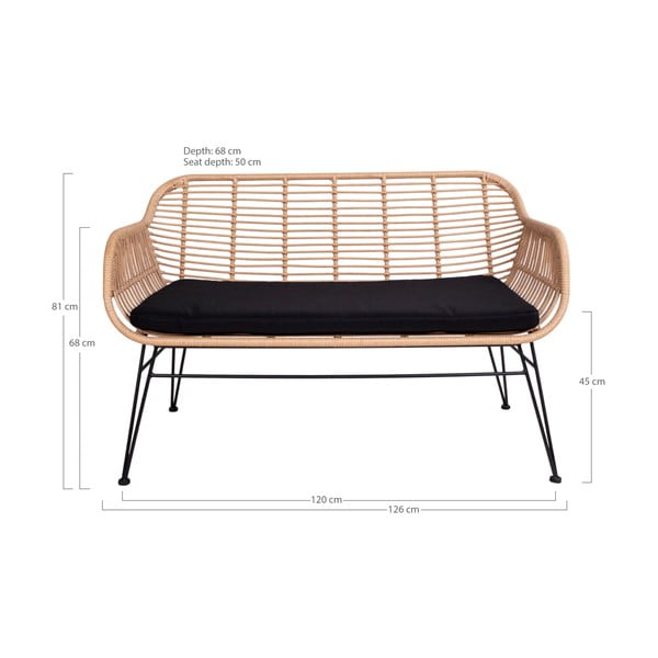 Sodo sofa iš rotango Namas Nordic Trieste-image-4