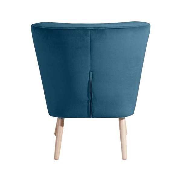 "Max Winzer Neele Velvet" mėlynas fotelis-image-3