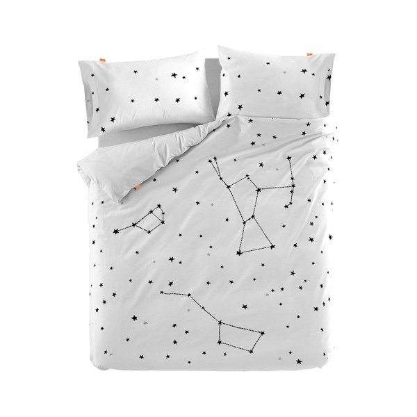 Medvilninis antklodės užvalkalas Blanc Constellation, 240 x 260 cm