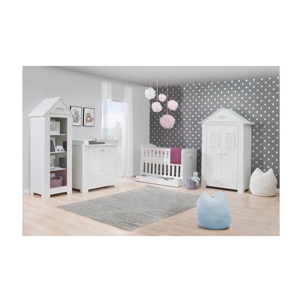 Baltas vystymo stalas montuojamas ant komodos Pinio Marseille-image-3