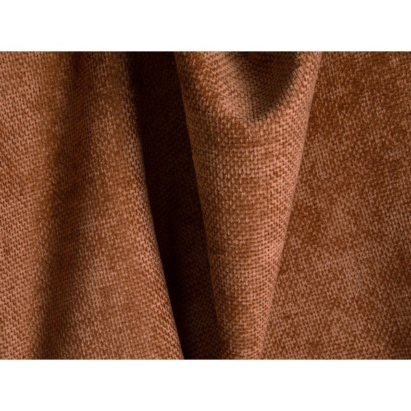 Terakotos spalvos iš šenilinio audinio kampinė sofa (su kairiuoju kampu/„U“ formos) Treno – Cosmopolitan Design-image-4