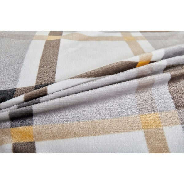 Iš mikropliušo viengulė patalynė pilkos spalvos/rudos spalvos 140x200 cm – My House-image-3