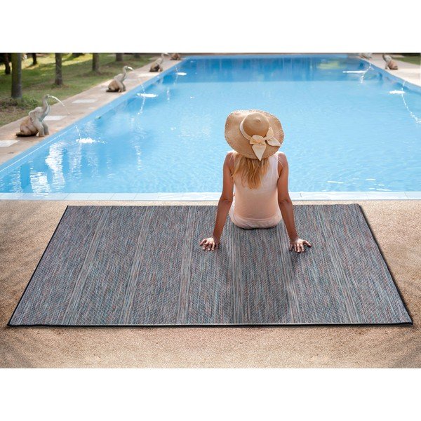 Tamsiai mėlynas lauko kilimas Universal Bliss, 75 x 150 cm-image-1