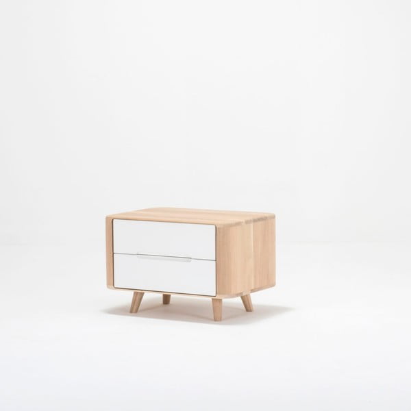 Ąžuolinis naktinis staliukas Gazzda Ena One, 60 x 42 cm-image-4