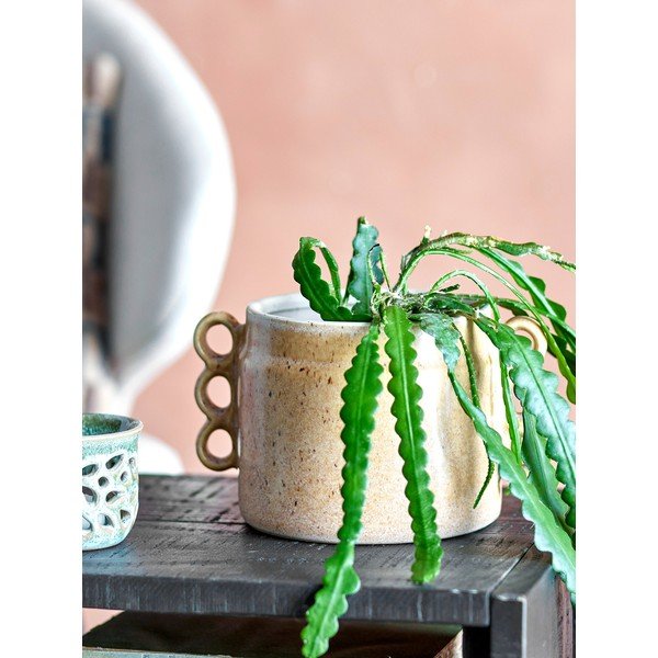 Iš molio rankomis dažytas gėlių vazono dangtelis ø 15 cm Souri – Bloomingville-image-1