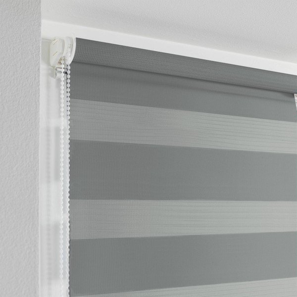 Roletai iš tekstilės diena ir naktis pilkos spalvos 60x90 cm Daynight – douceur d'intérieur-image-1