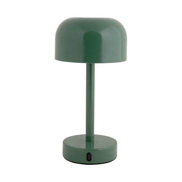 Stalinis šviestuvas žalios spalvos LED (aukštis 24,5 cm) su metaliniu gaubtu James – Leitmotiv-image-2