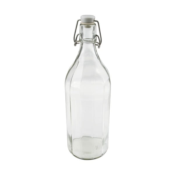 Stiklinis butelis su spaustuku ir sandarikliu Dr. Oetker Swing, 1 l