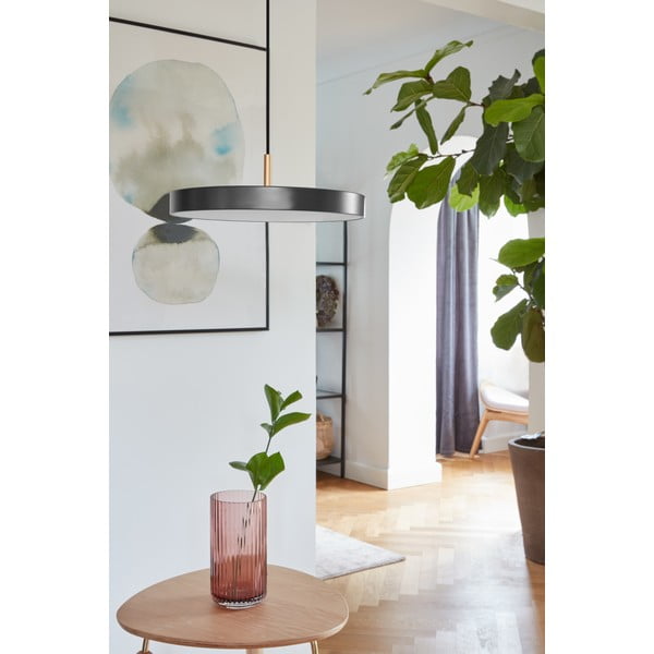 Kabantis šviestuvas antracito spalvos LED su metaliniu gaubtu ø 31 cm Asteria Mini – UMAGE-image-1