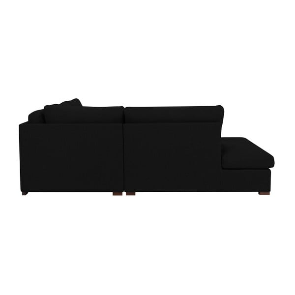 Juoda kampinė sofa "Windsor & Co Sofas Daphne", kairysis kampas-image-2
