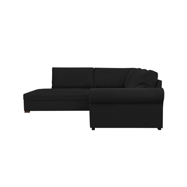 Juoda kampinė sofa "Windsor & Co Sofas Hermes", kairysis kampas-image-4