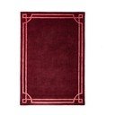 Rankų darbo bordo spalvos iš vilnos kilimas 200x290 cm Gatsby – Flair Rugs