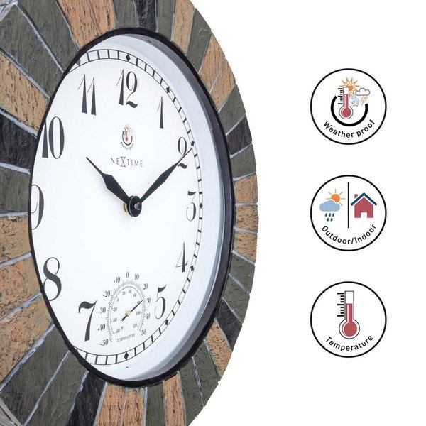Lauko sieninis laikrodis ø 43,5 cm Aster – NeXtime-image-4