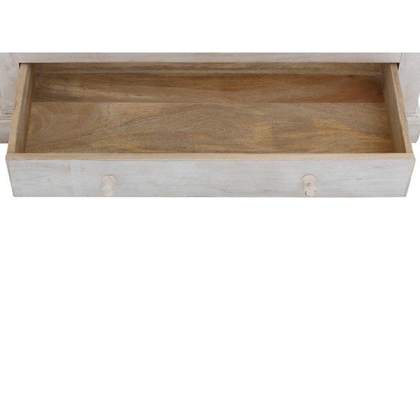 Iš mango masyvo drabužių spinta baltos spalvos 100x175 cm Rana – Støraa-image-3