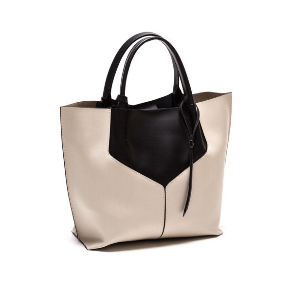Odinė rankinė Anna Luchini 86 Nero Beige-image-2