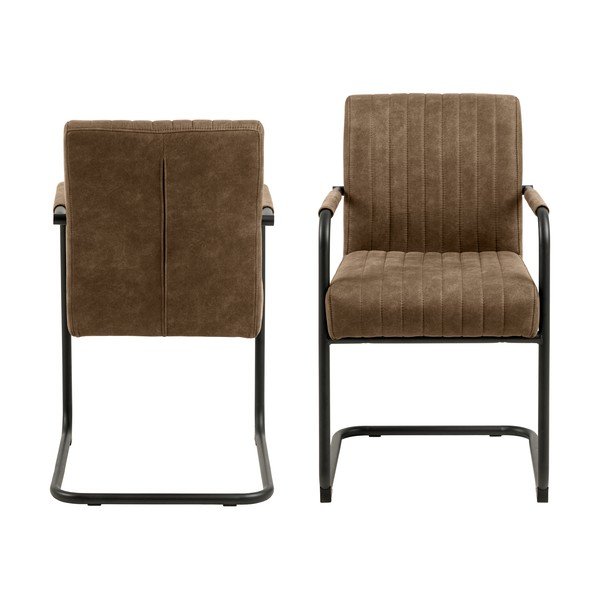 Valgomojo kėdės rudos spalvos 2 vnt. Adele – Actona-image-3