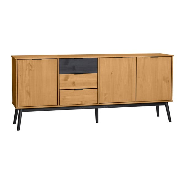 Rudos pušies medienos bufetas "Marckeric Estela", plotis 171 cm-image-2