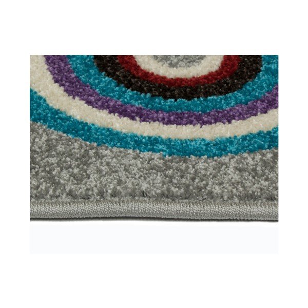 Pilkas kilimas Universal Boras Circles, 67 x 250 cm-image-2