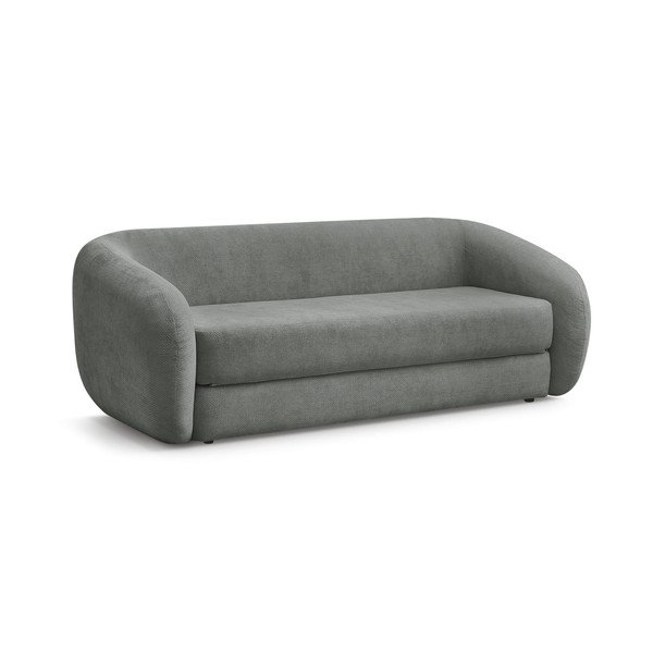 Tamsiai pilkos spalvos sulankstoma sofa iš šenilinio audinio 228 cm Neyo – Bobochic Paris-image-2