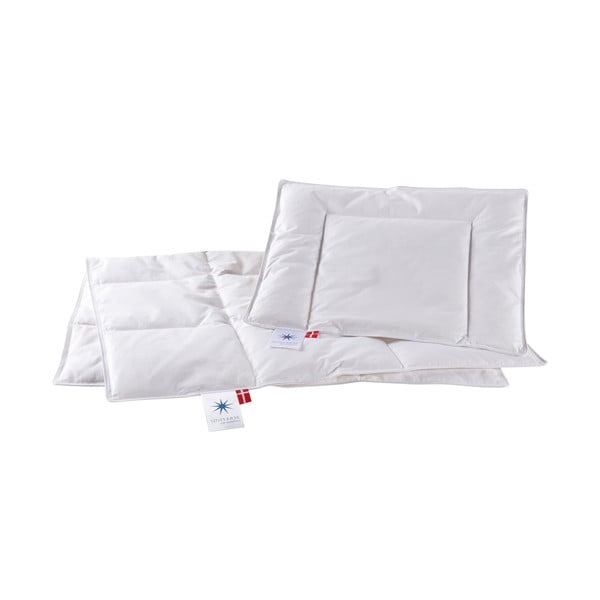 Iš plunksnų antklodė ir užpildas žiemos sezonui su vaikiška antklode 67x100 cm Capella Baby – Universe of Sleeping-image-3