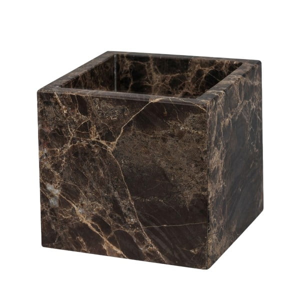 Iš marmuro vonios organizatorius tamsiai rudos spalvos vatos diskeliams Marble – Mette Ditmer Denmark