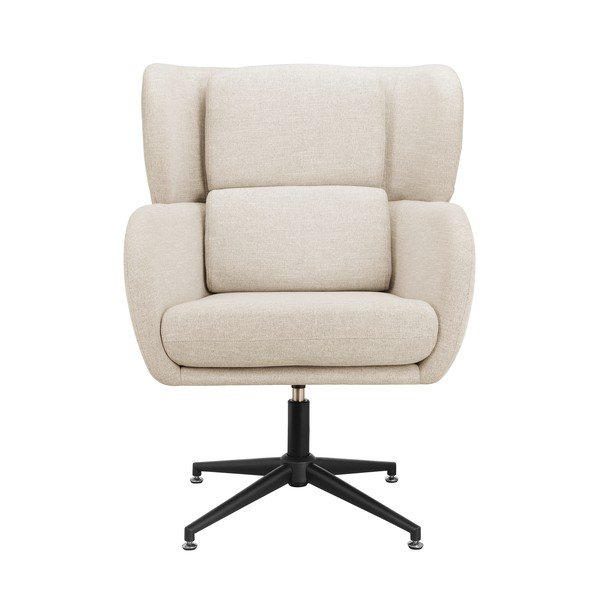 Iš velveto krėslas baltos spalvos su atlošu Vanessa – Støraa-image-3