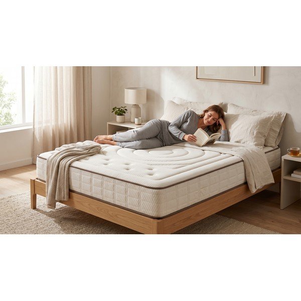 Dvipusis gelinis čiužinys Moonia Cashmere Premier Gel, 200 x 200 cm-image-1