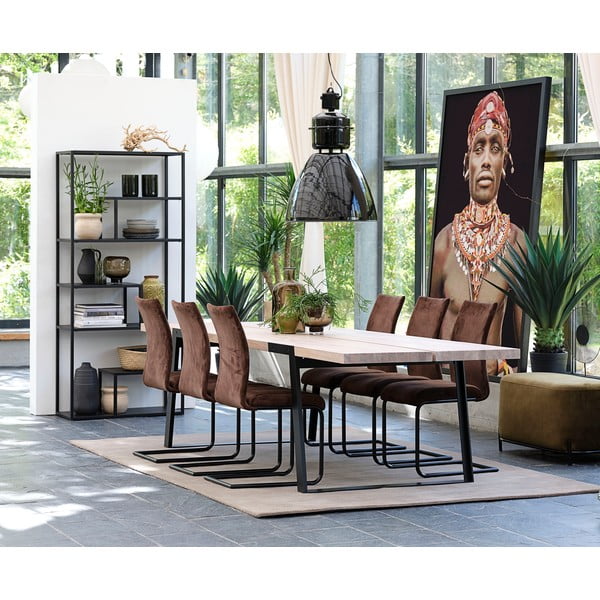 Juoda metalo lentyna Canett Lite, aukštis 188 cm-image-4