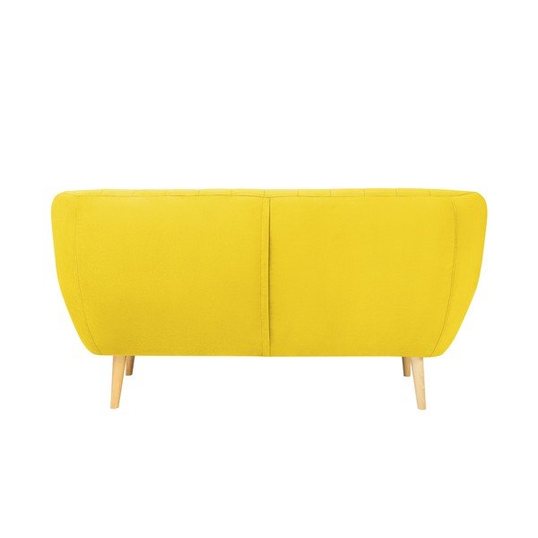 Geltona aksominė sofa Mazzini Sofas Sardaigne, 158 cm-image-4