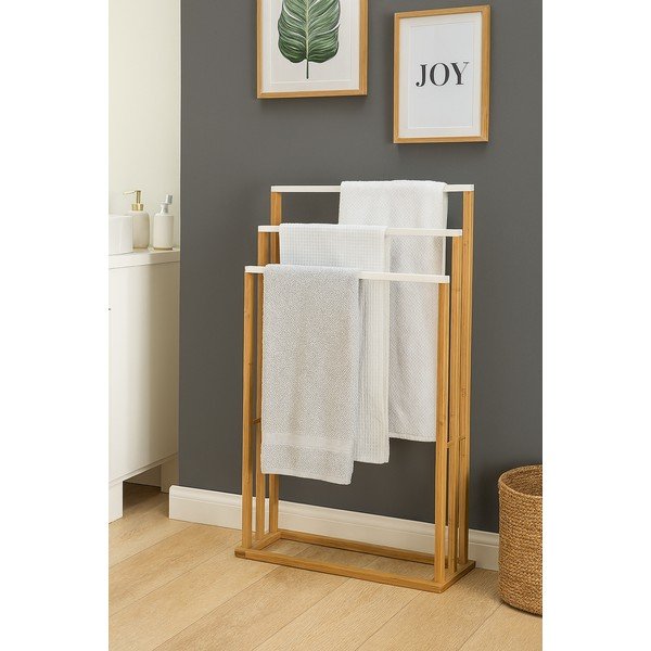 Natūralios spalvos iš bambuko rankšluosčių stovas Nivo – Bonami Essentials-image-1