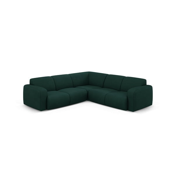 Kampinė sofa tamsiai žalios spalvos (kintama/„L“ formos) Molino – Micadoni Home-image-1