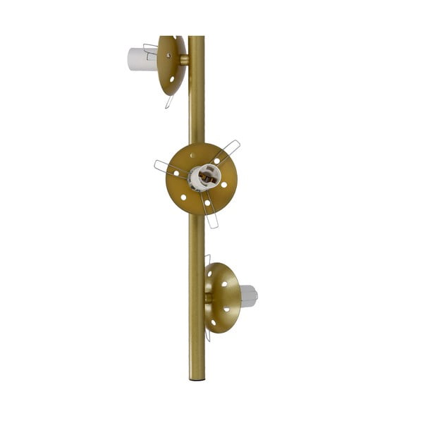 Aukso spalvos pakabinamas šviestuvas su stikliniu gaubtu 32,5x32,5 cm Duo - Candellux Lighting-image-4