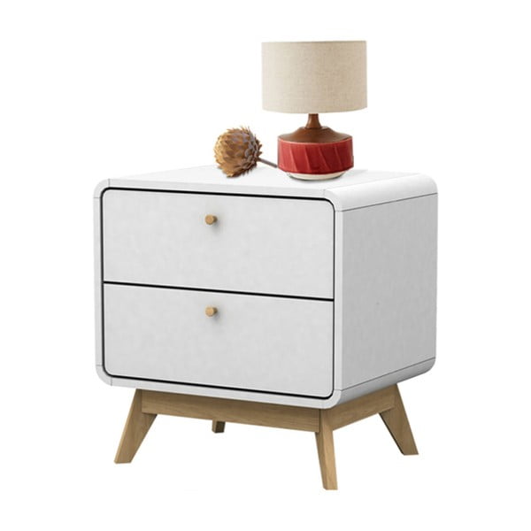 Baltas naktinis staliukas Støraa Caitlin-image-1